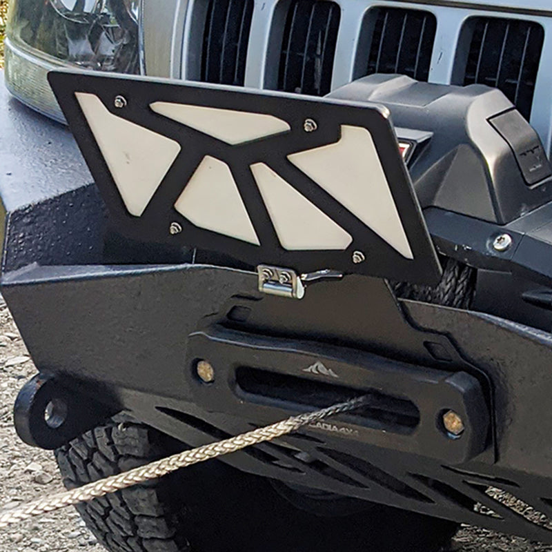 Winch License Plate Mount by Cascadia 4x4. The Flipster V3