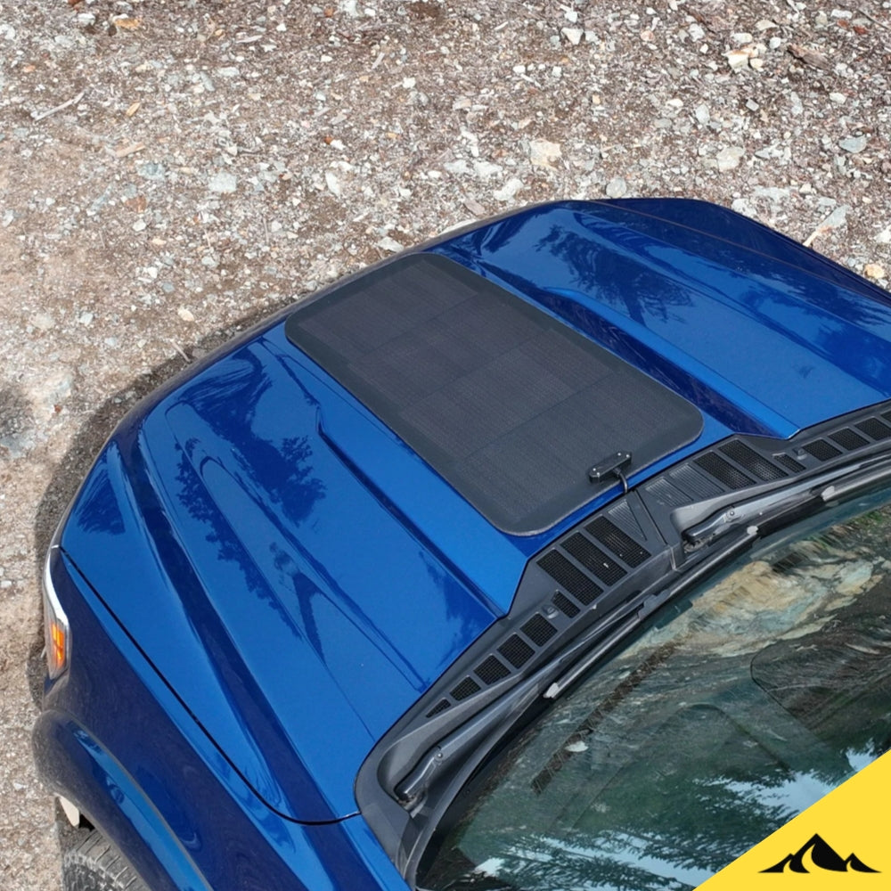 Cascadia 4x4 hood solar panel for 2021 - 2026 ford f150 for overlanding